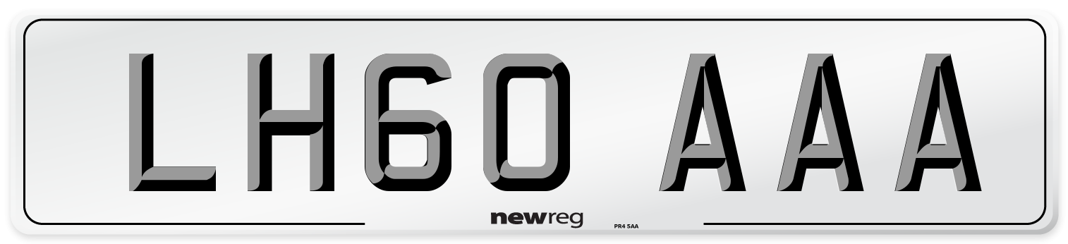 LH60 AAA Number Plate from New Reg